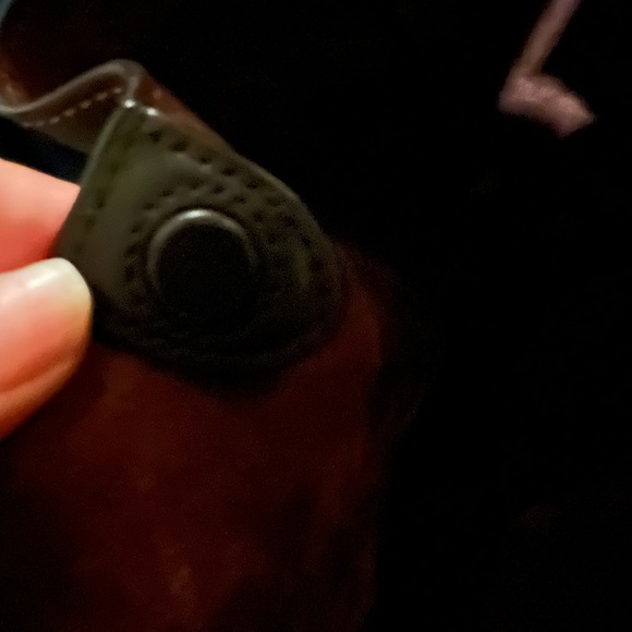 Coach Harmony Hobo Black Leather and Suede Maroon Interior with Yellow Stitching - Picture 12 of 17